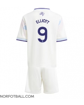 Billige Fotballdrakt Aston Villa Harvey Elliott #9 Replika Tredjedraktsett Barn 2025-26 Kortermet (med bukser)